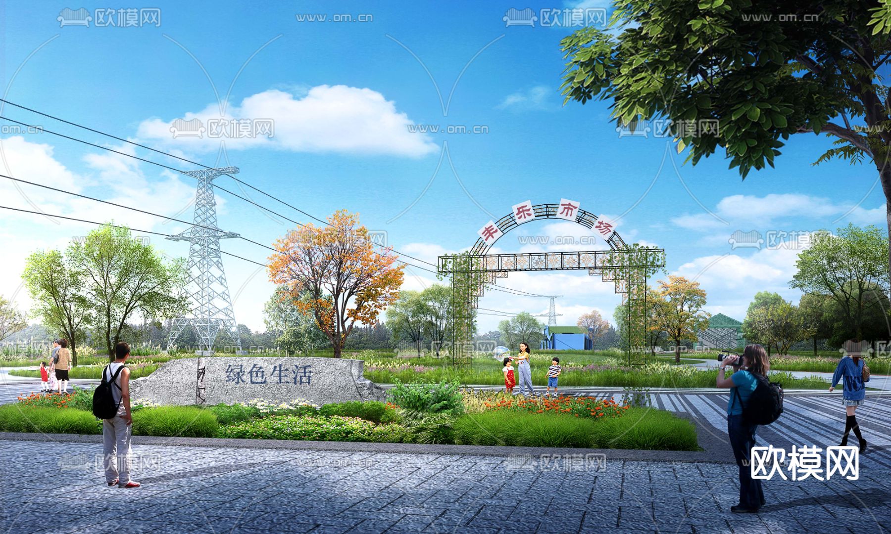 湿地公园psd下载