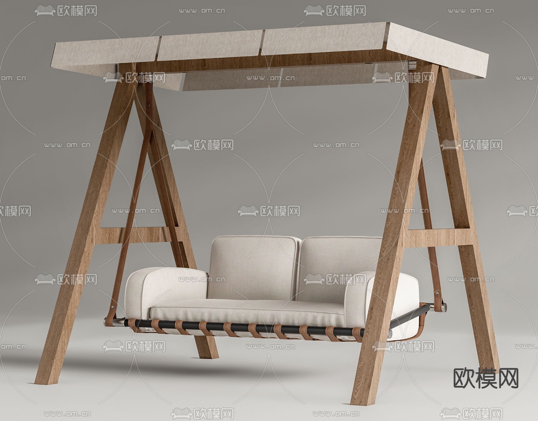 户外秋千椅 摇椅su模型