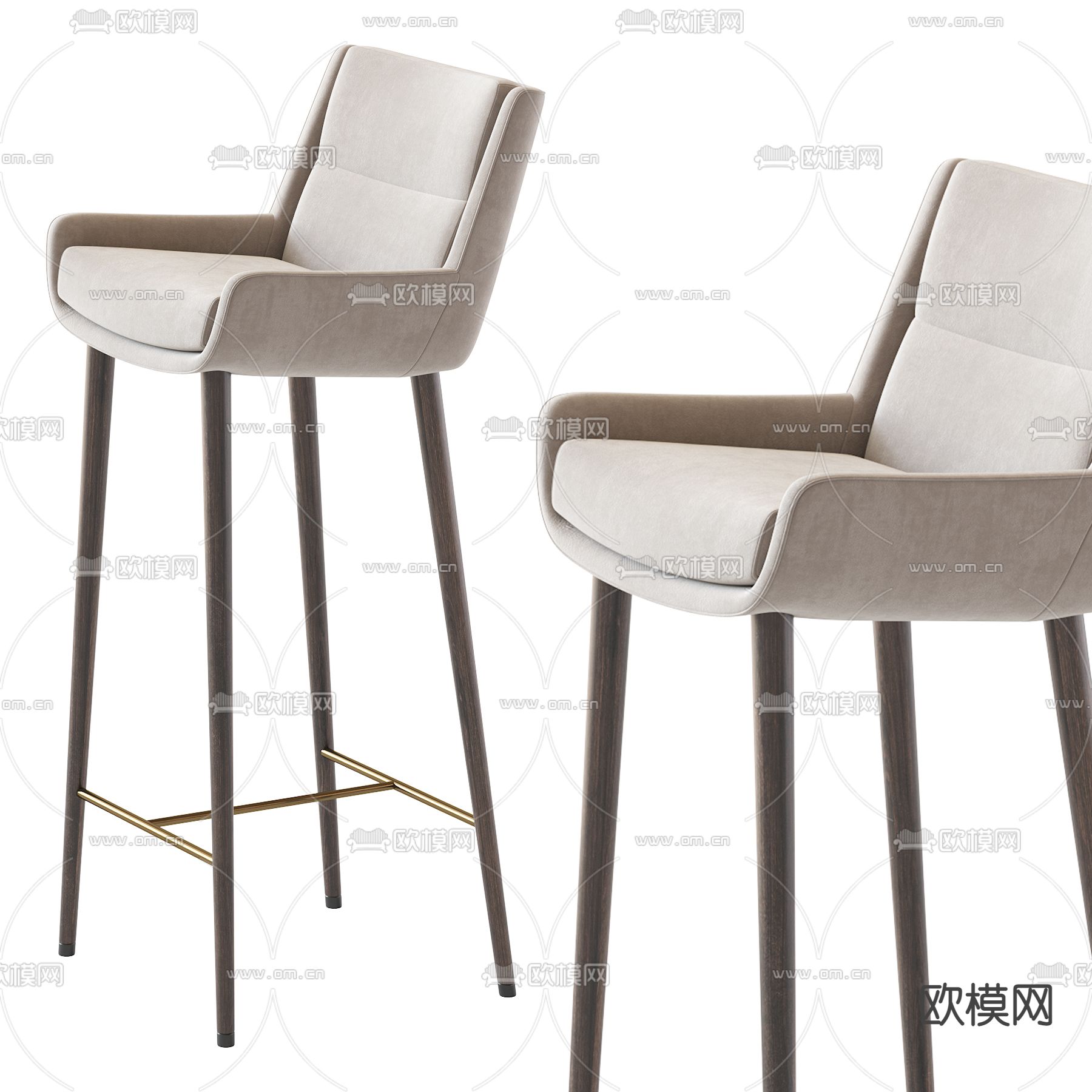Herman Miller 吧椅 吧凳3d模型下载（渲染图3）