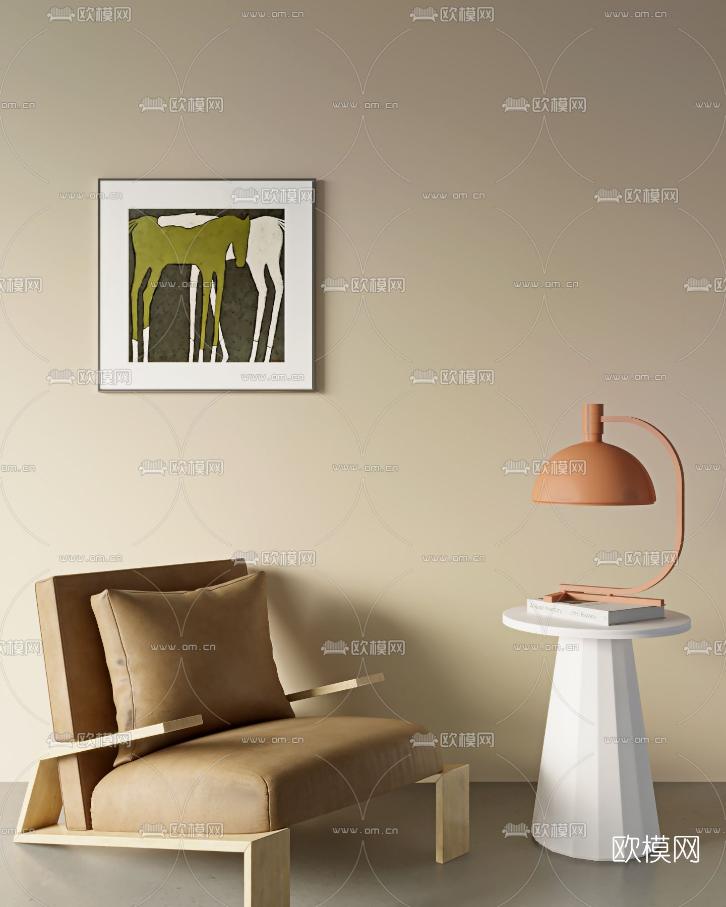 现代休闲沙发3d模型下载