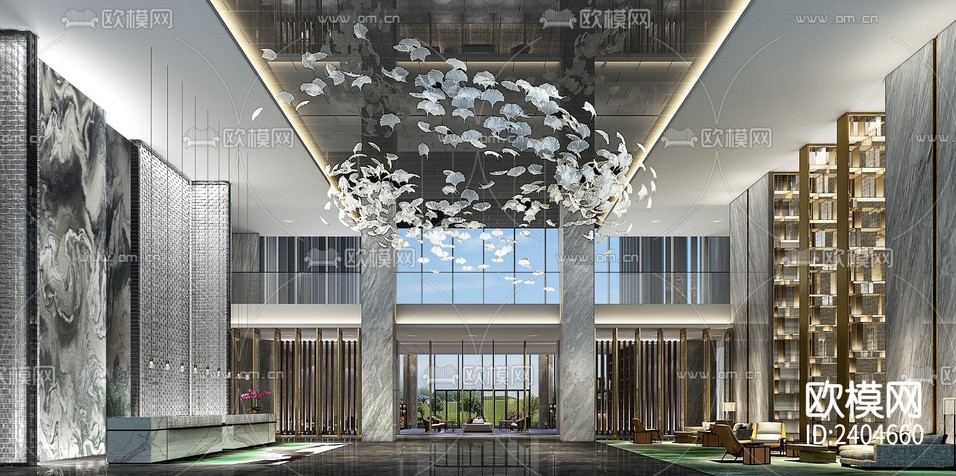 酒店 CAD施工图下载(渲染图1)