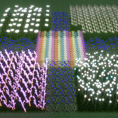 现代装饰灯 星星灯su模型 