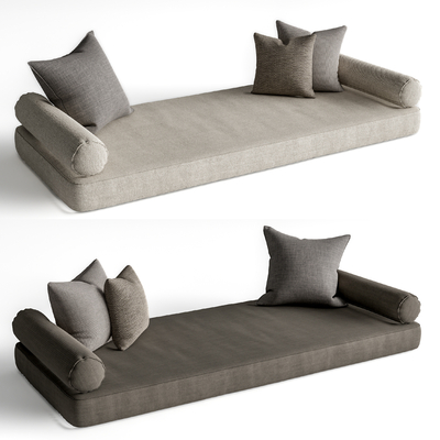 现代飘窗垫 抱枕su模型