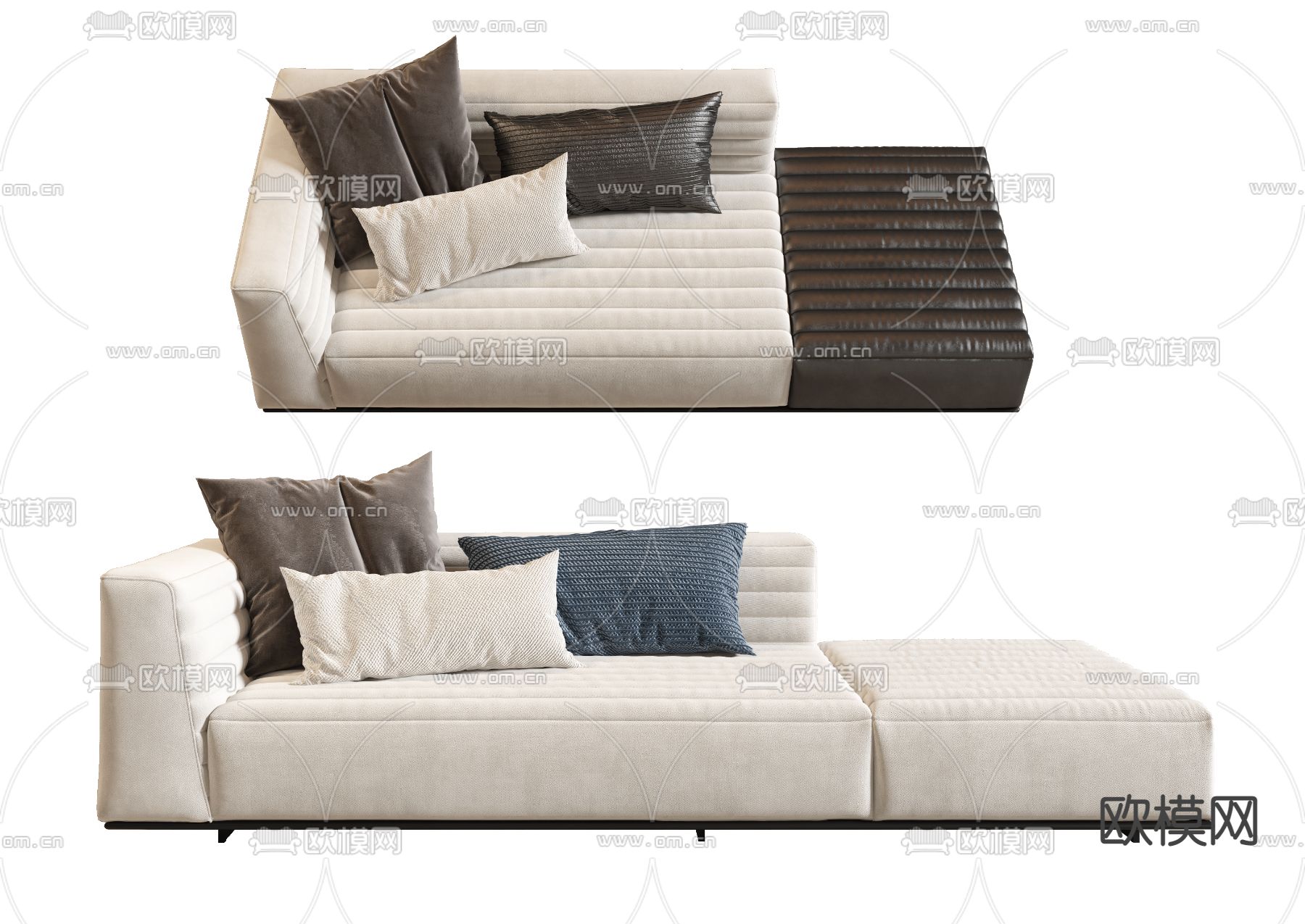 现代贵妃椅 美人榻3d模型下载