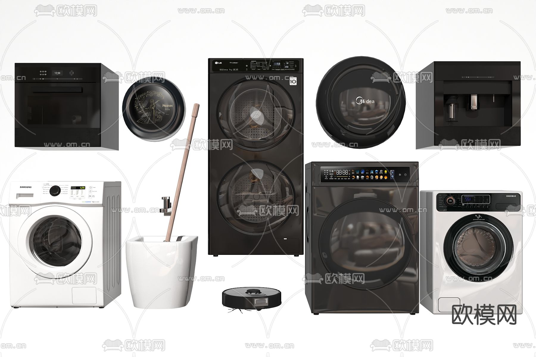 滚筒洗衣机 壁挂洗衣机3d模型下载