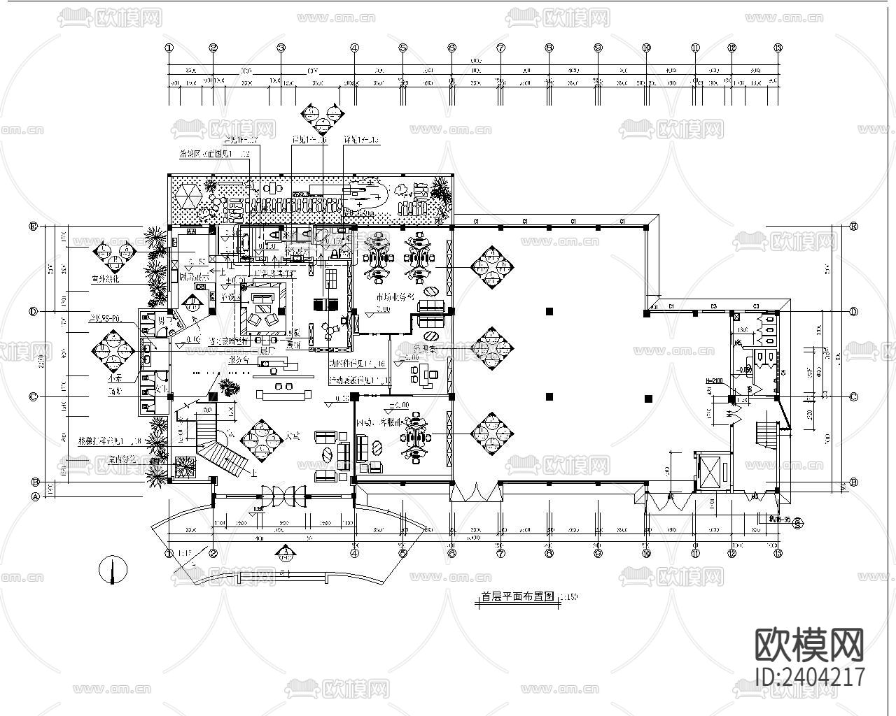 时代电器 总部大楼CAD施工图下载（渲染图2）