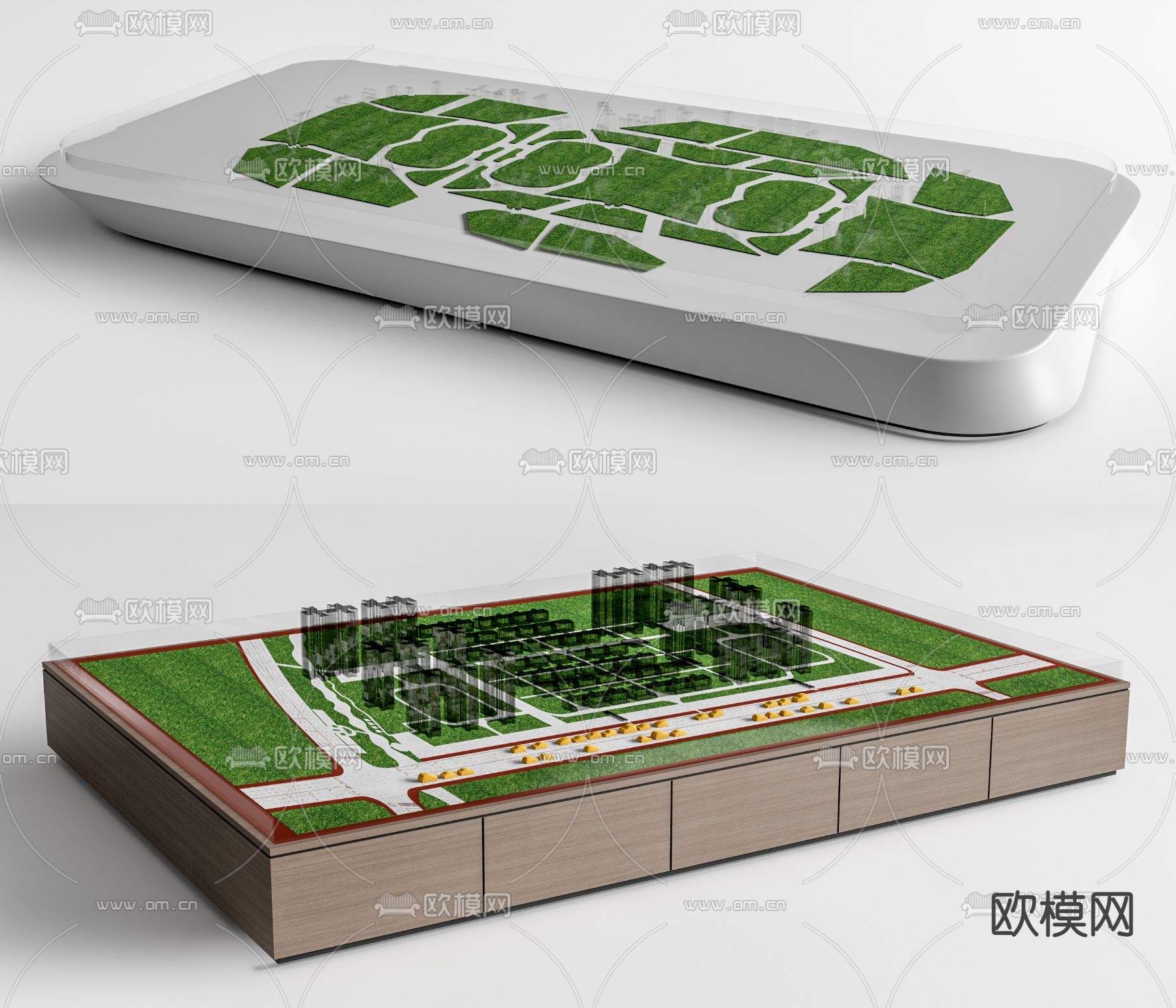 售楼处沙盘 su模型下载（渲染图1）