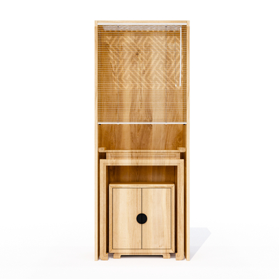  新中式佛龛桌su模型 