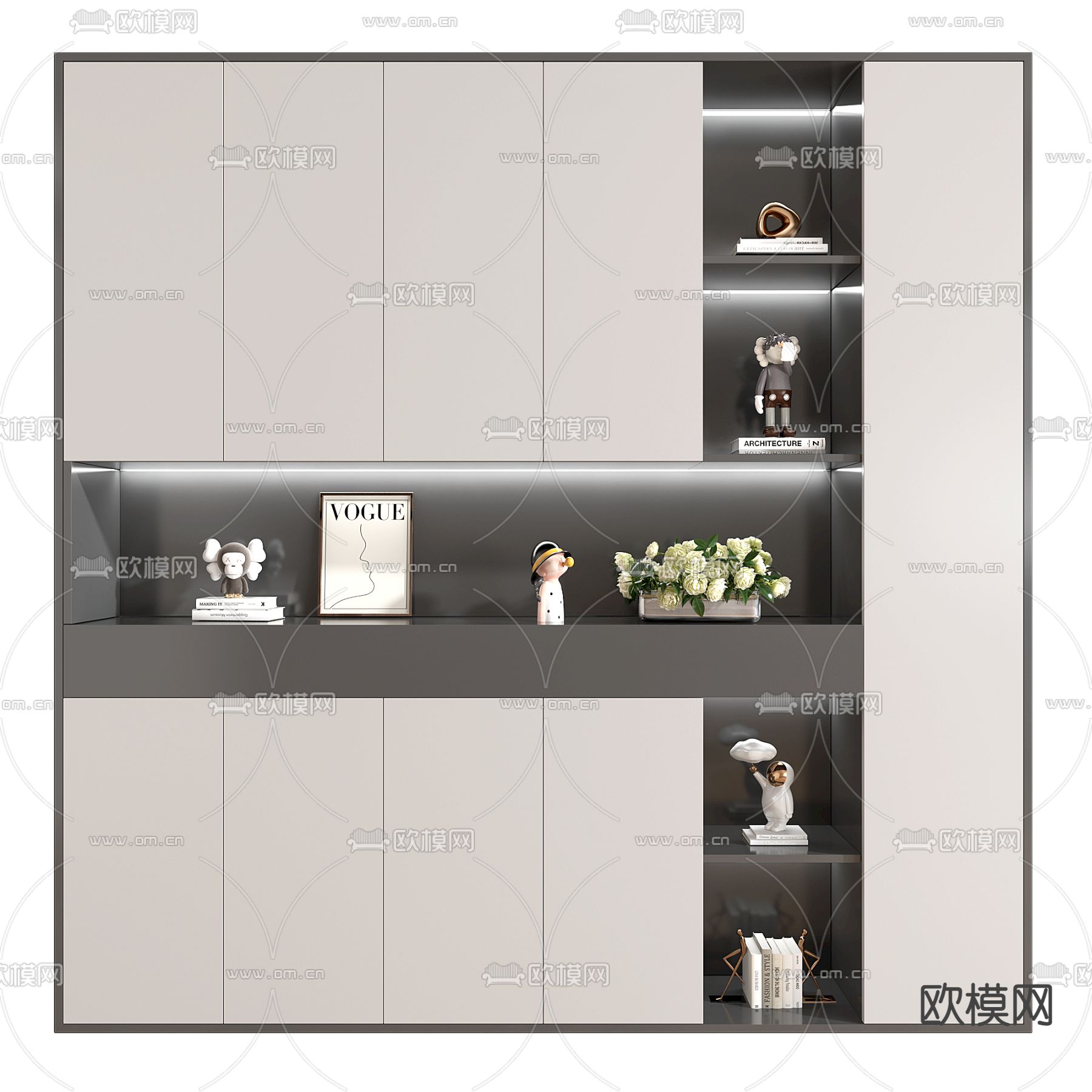 玄关鞋柜3d模型