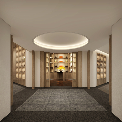  新中式茶馆su模型 