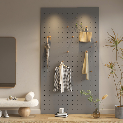  现代洞洞板置物架su模型 