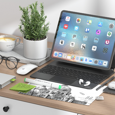  平板电脑 手机 耳机su模型 