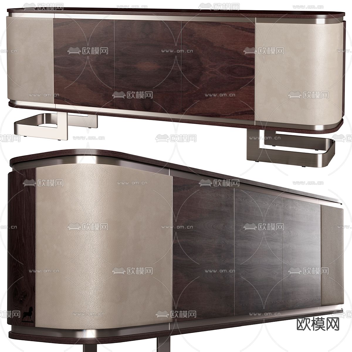 giorgetti 轻奢电视柜3d模型下载