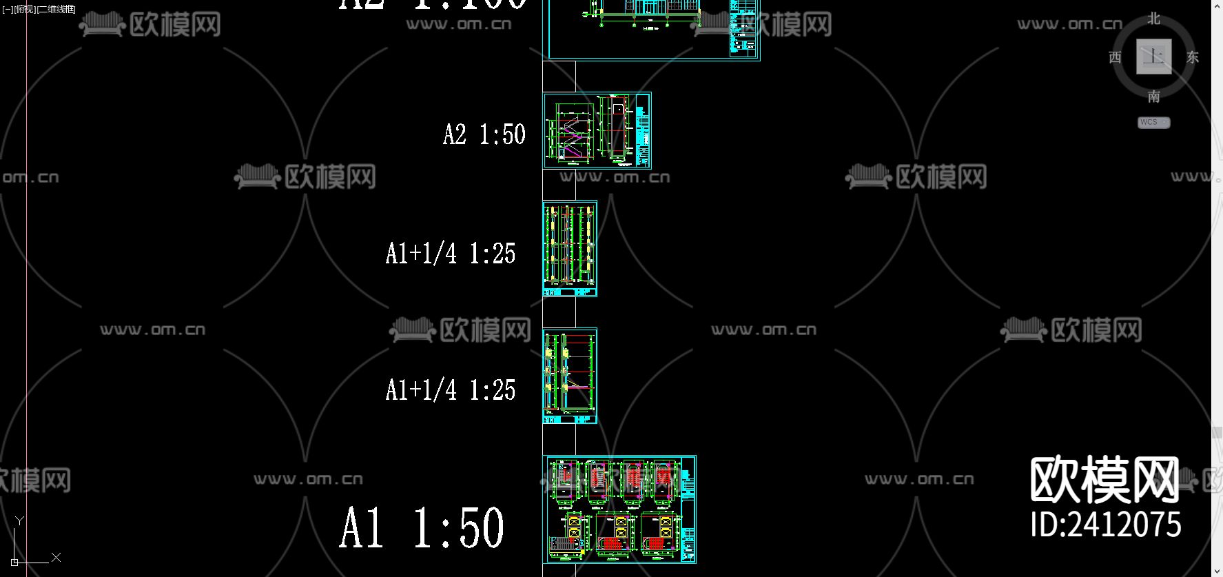现代工厂设计cad施工图下载（渲染图6）