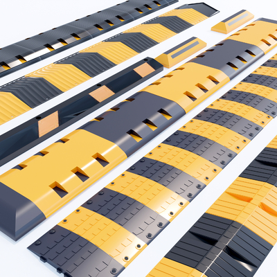  减速带 缓冲带 路障su模型 