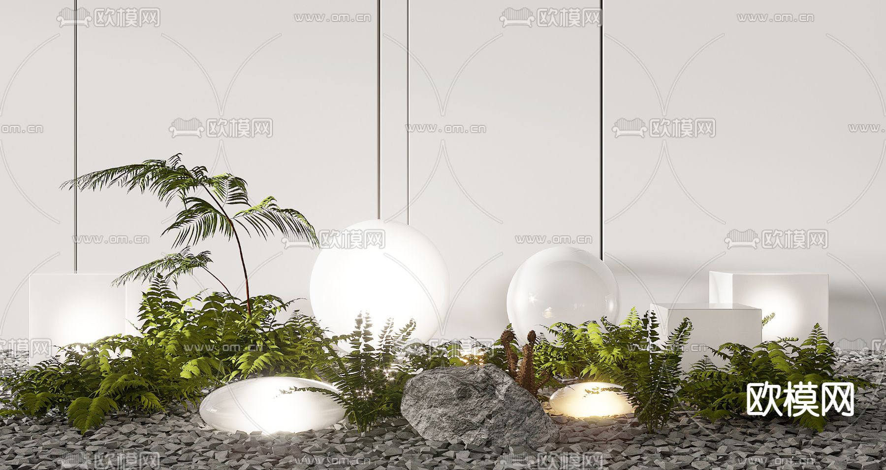 草坪灯 户外灯 景观地灯3d模型下载