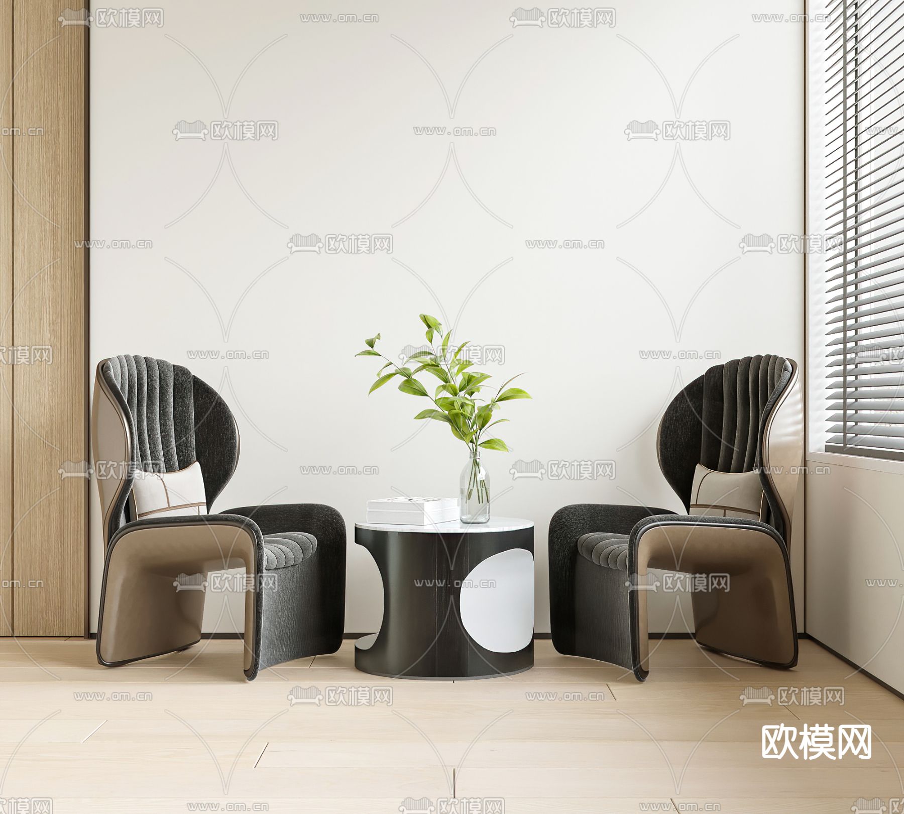 Cassina 休闲沙发3d模型下载