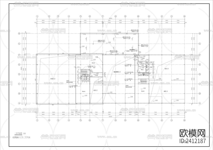 雪鐵龍C級店建筑設(shè)計cad施工圖下載(渲染圖5)