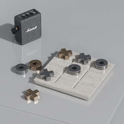  收音机 音响su模型 