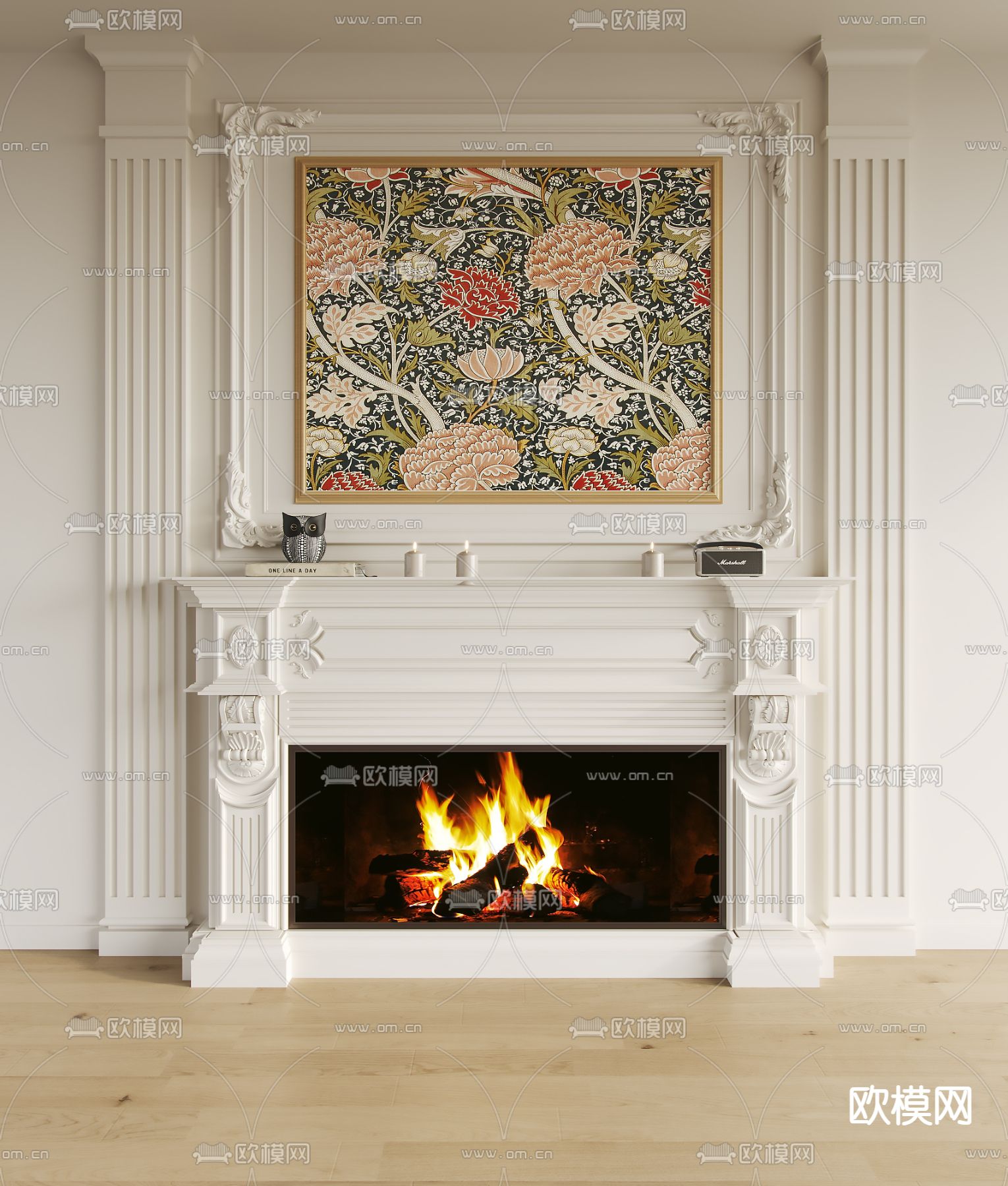 北欧装饰画 挂画su模型下载（渲染图1）