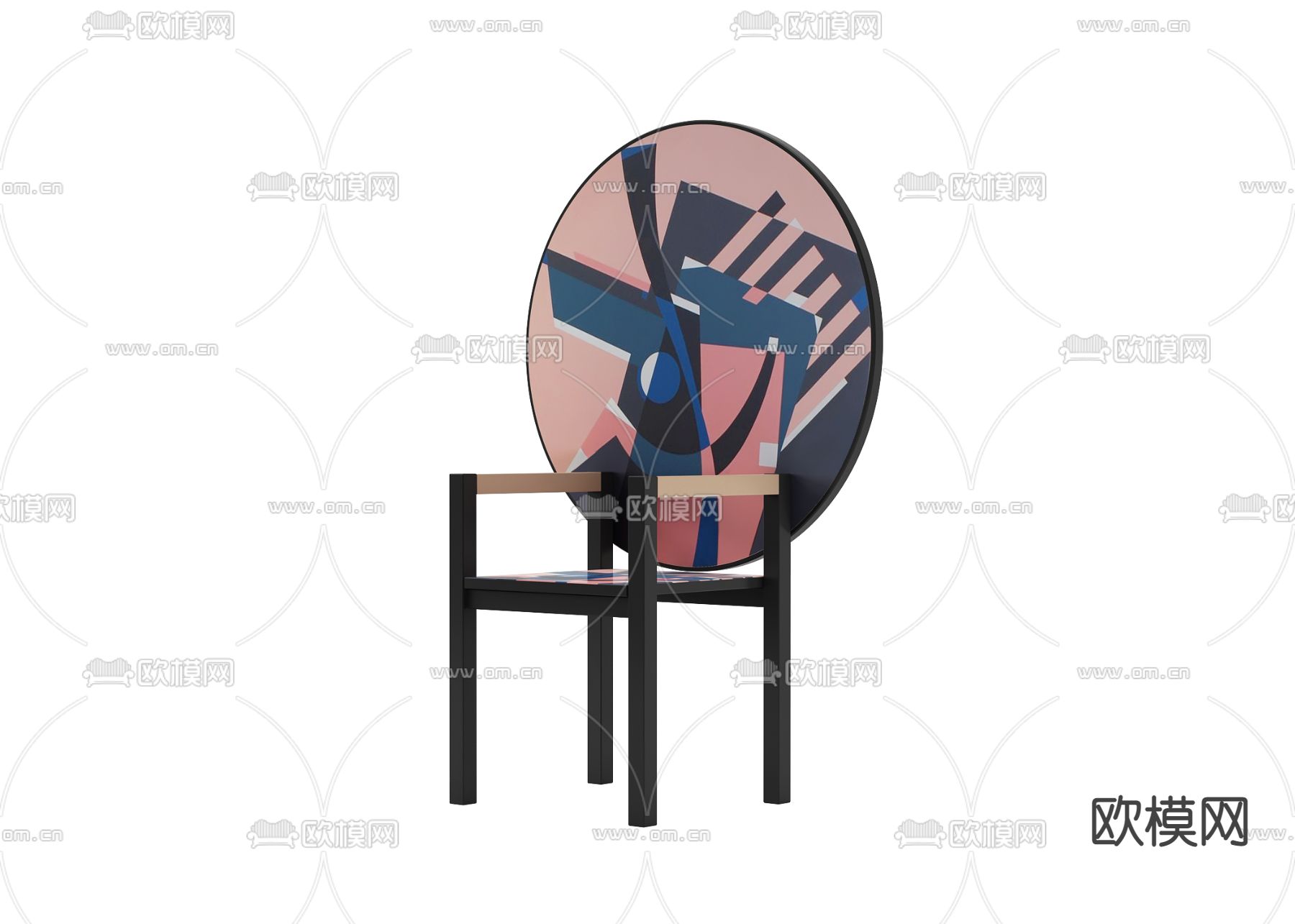 后现代休闲椅3d模型下载