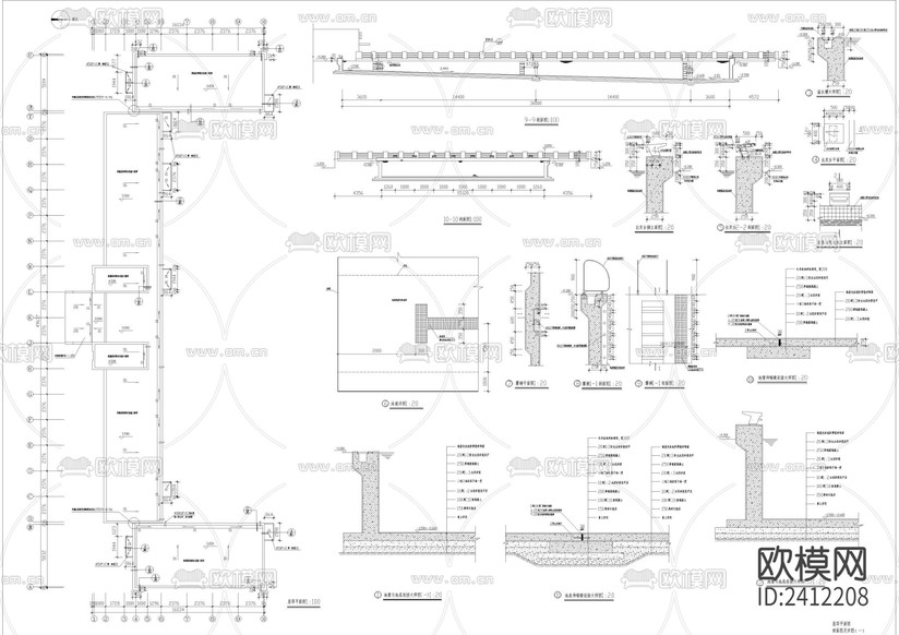 游泳館建筑設(shè)計(jì)cad施工圖下載(渲染圖6)