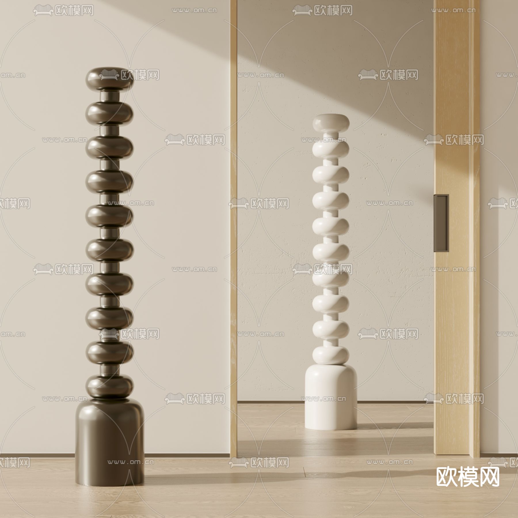 几何体雕塑 摆件3d模型下载