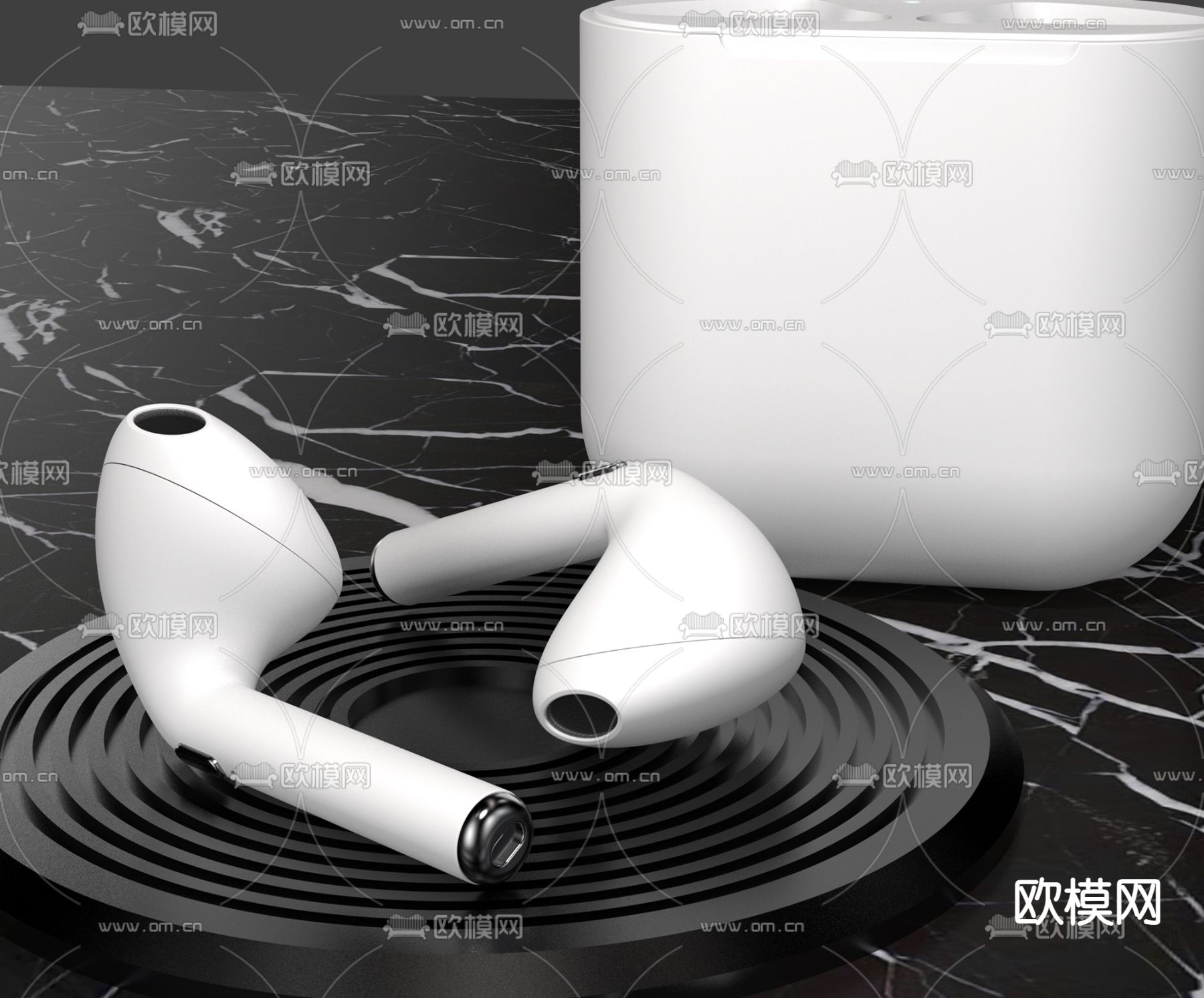 AirPoDs耳机3d模型下载