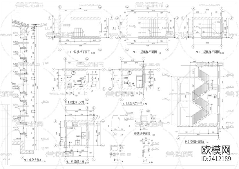法式別墅建筑設(shè)計(jì)cad施工圖下載(渲染圖5)