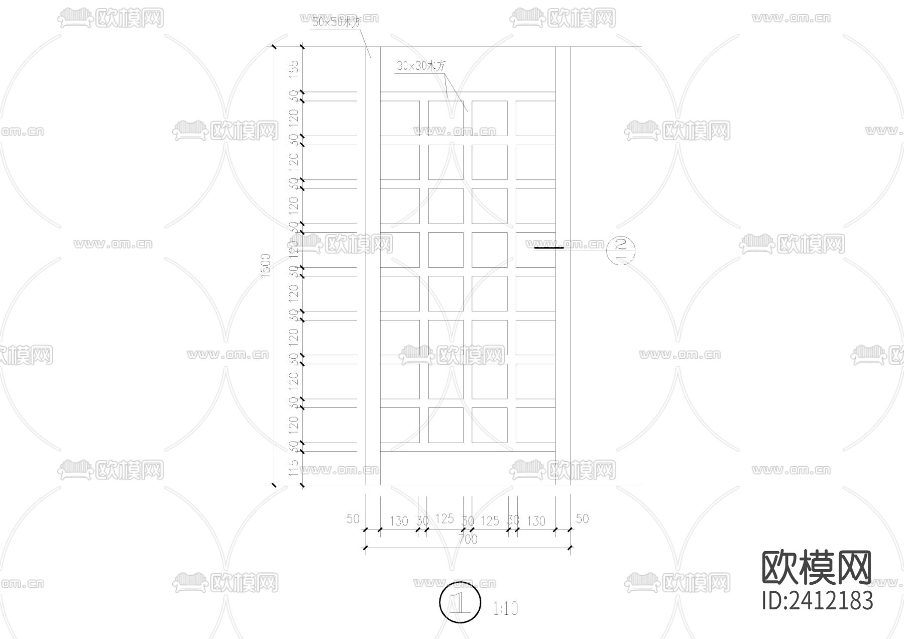 休闲木亭cad大样图下载（渲染图5）