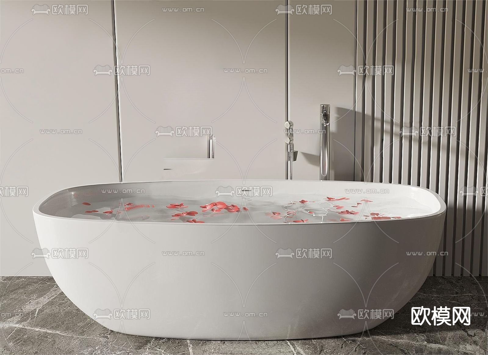 陶瓷浴缸su模型下载