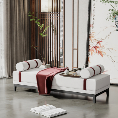  新中式沙发凳su模型 