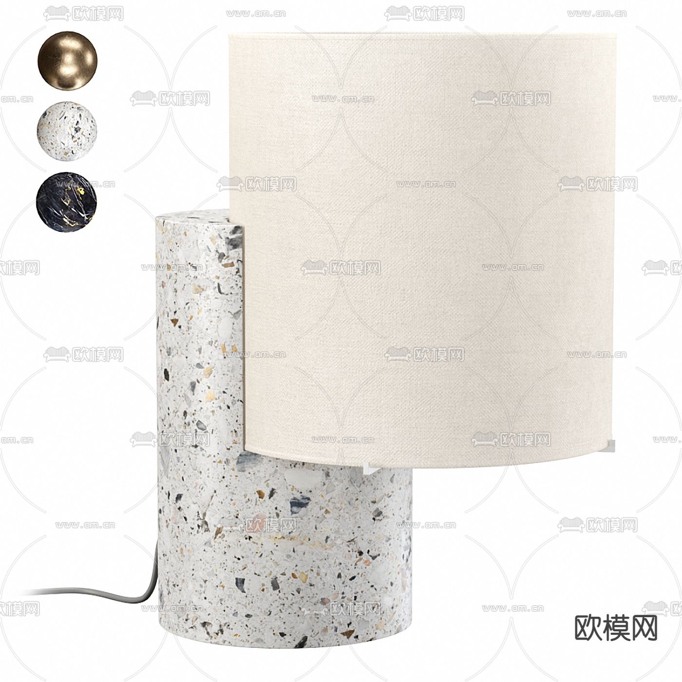 极简台灯su模型下载（渲染图1）