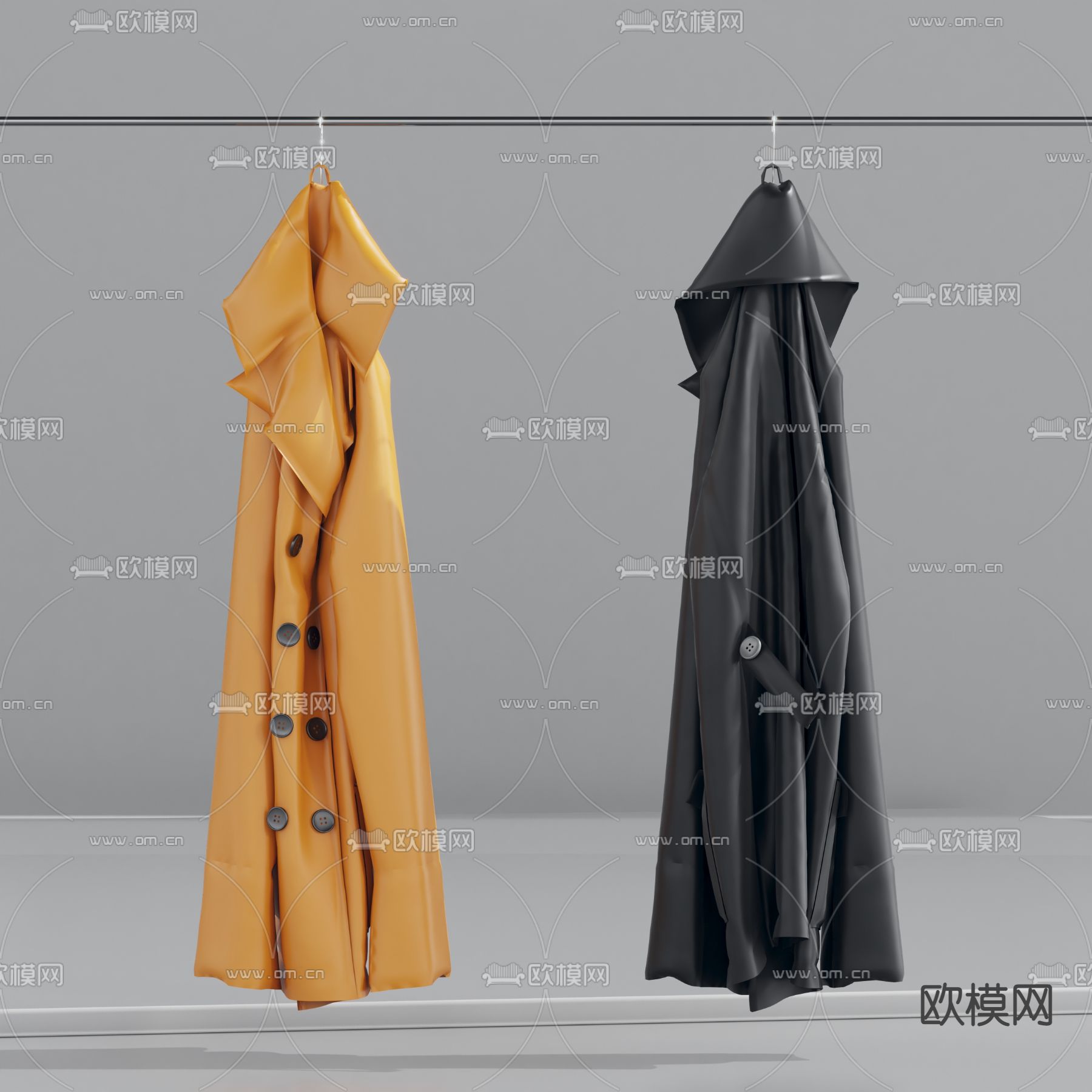 edra 皮衣外套 风衣 服饰衣服 3d模型