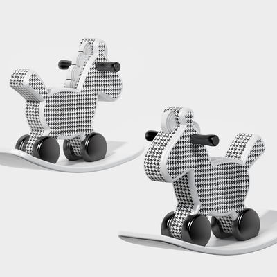  摇摇车木马 摇摇椅su模型 