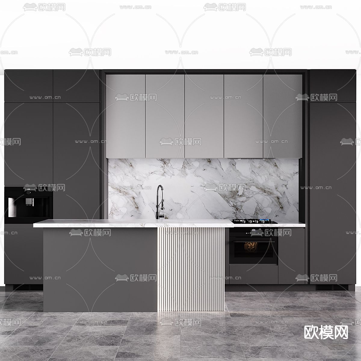 橱柜3d模型下载（渲染图2）