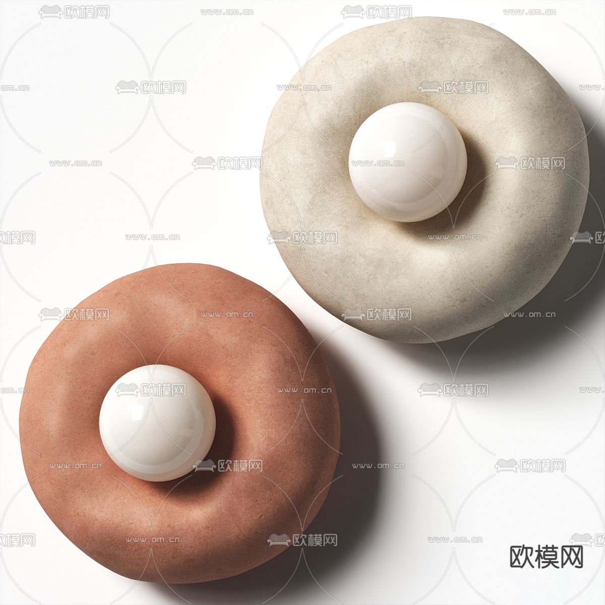 现代个性壁灯3d模型下载