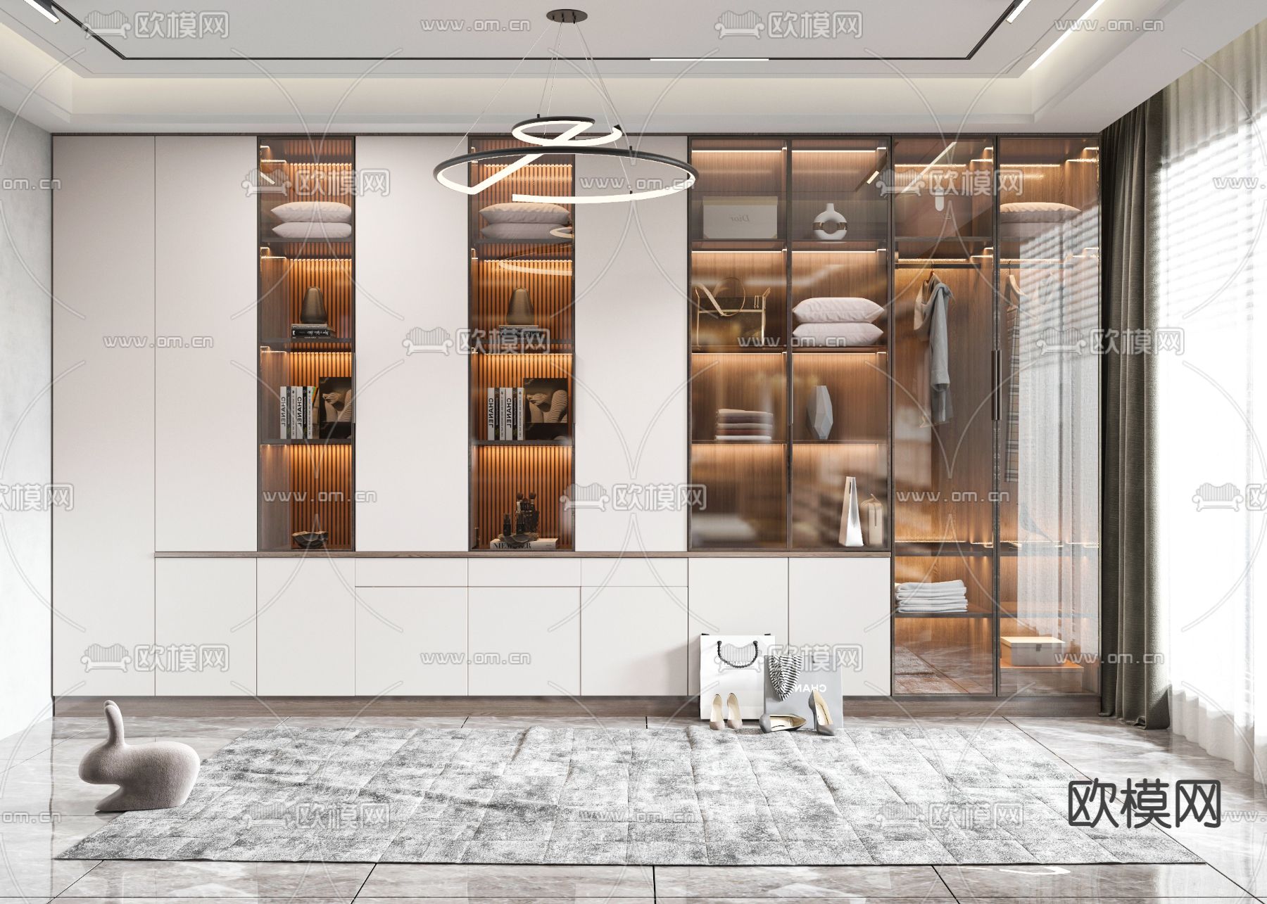 现代衣柜 衣橱3d模型下载