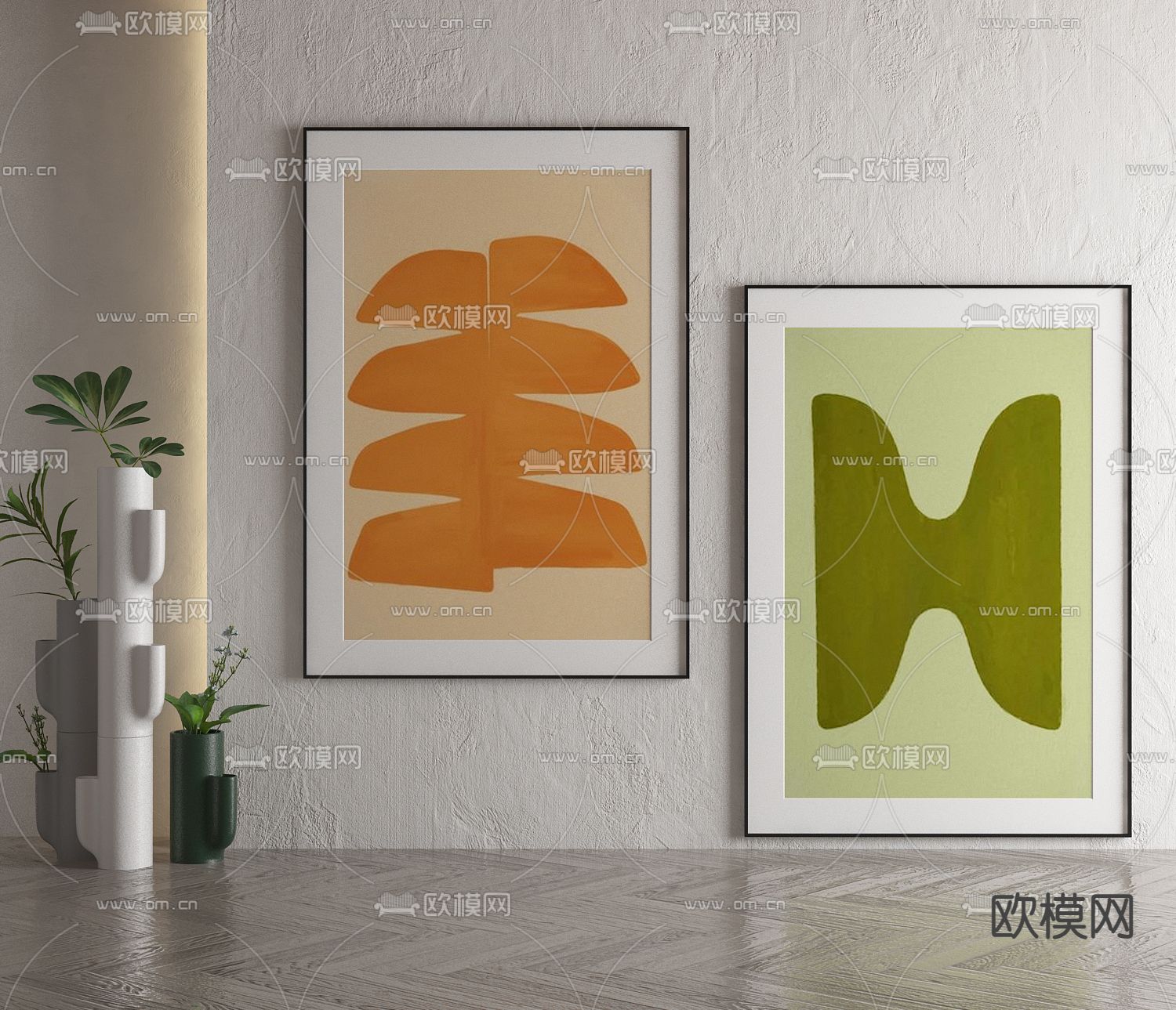 北欧装饰画 挂画3d模型下载