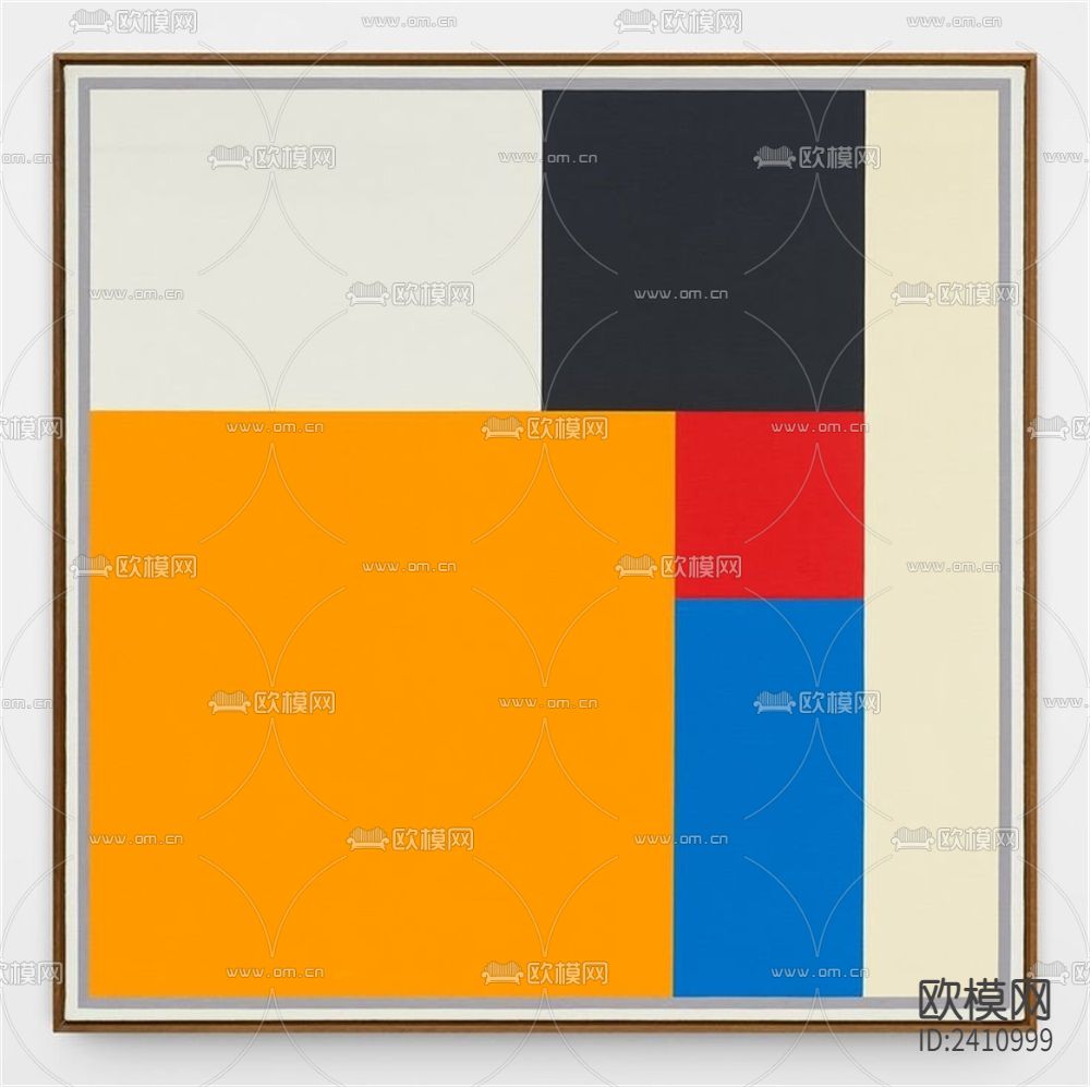 抽象装饰画贴图下载（渲染图6）