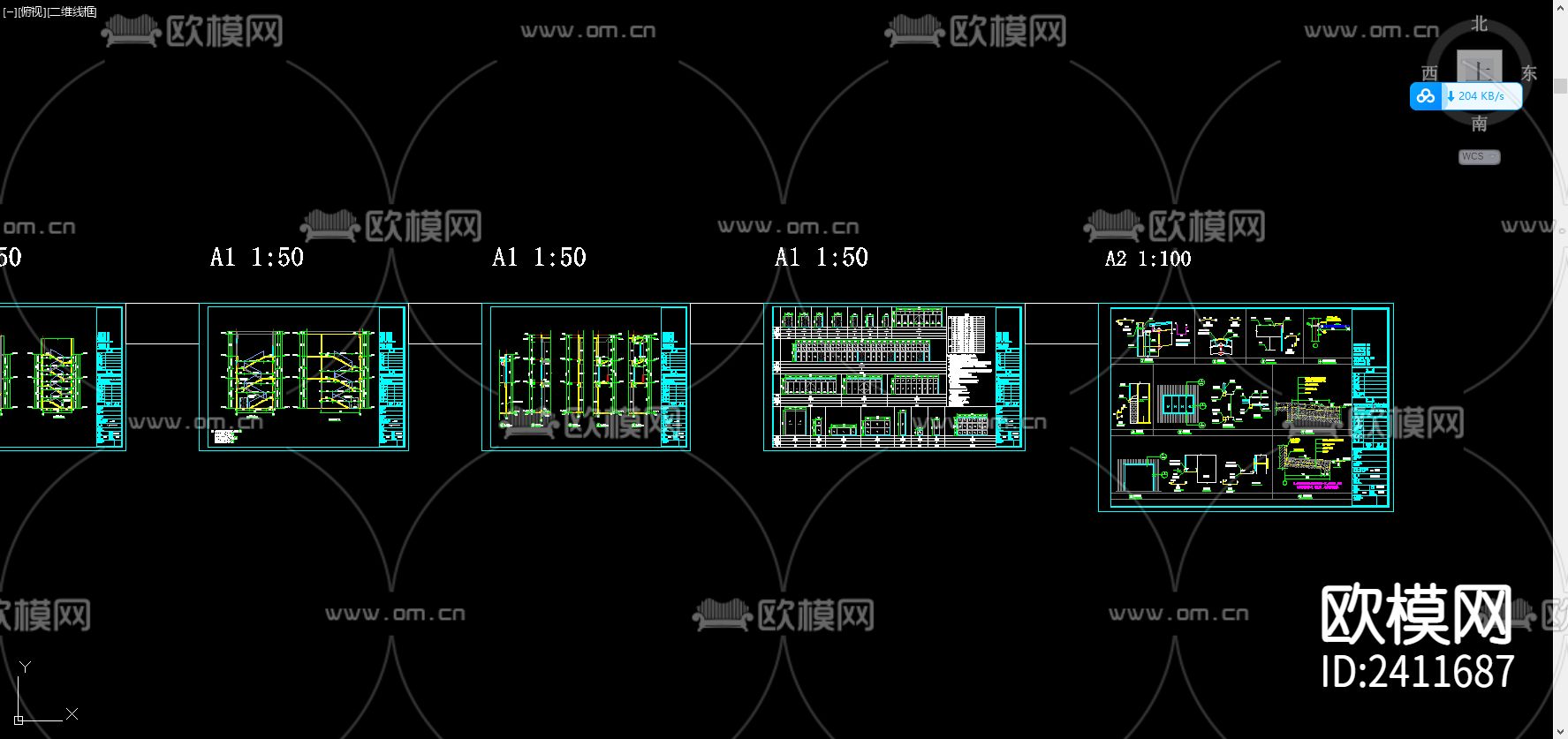 现代工厂建筑CAD施工图下载（渲染图10）