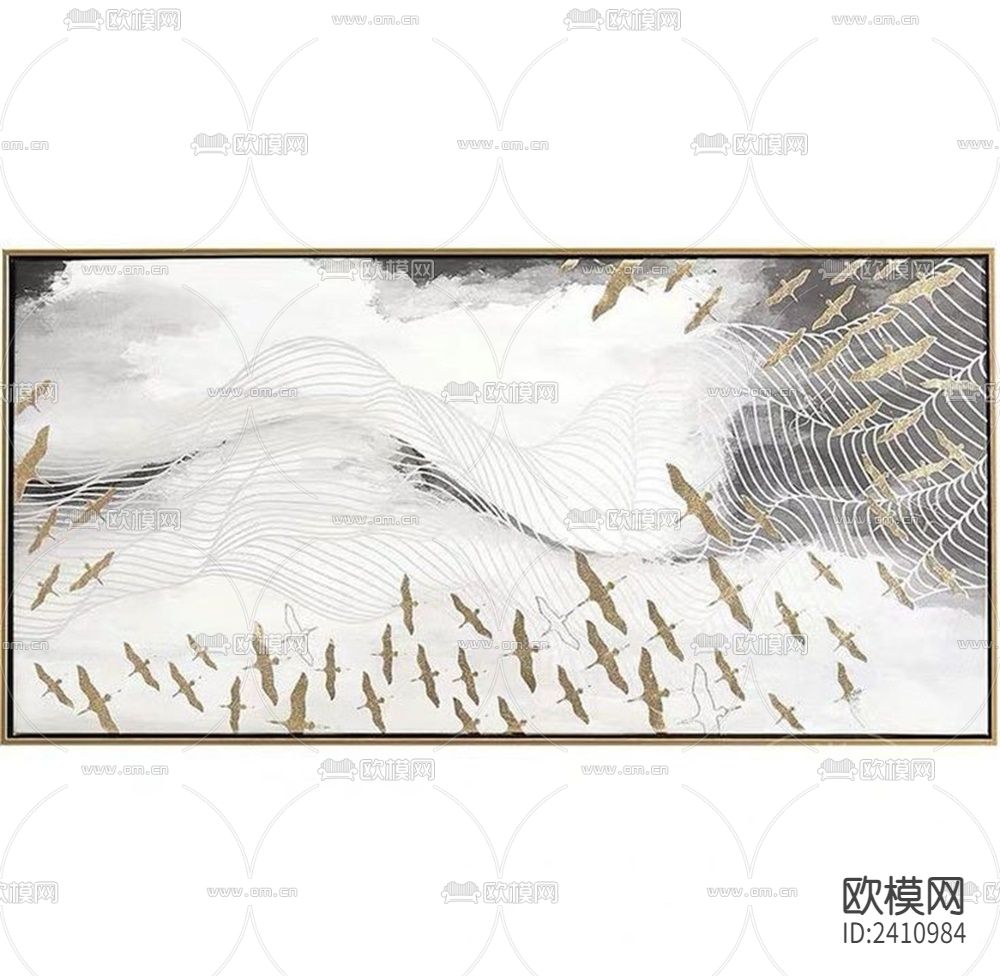 抽象装饰画贴图下载（渲染图2）