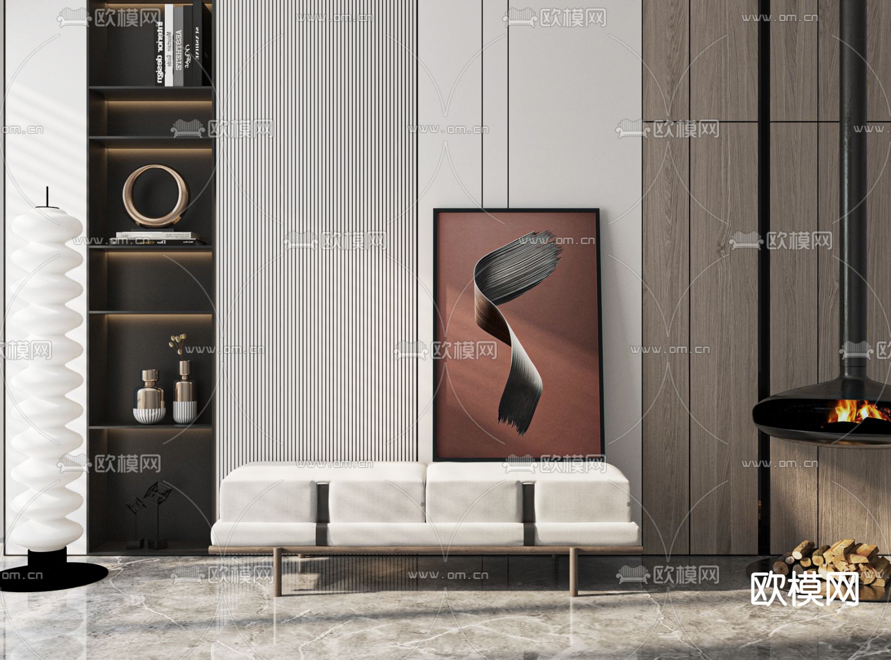 床尾凳 脚踏3d模型下载