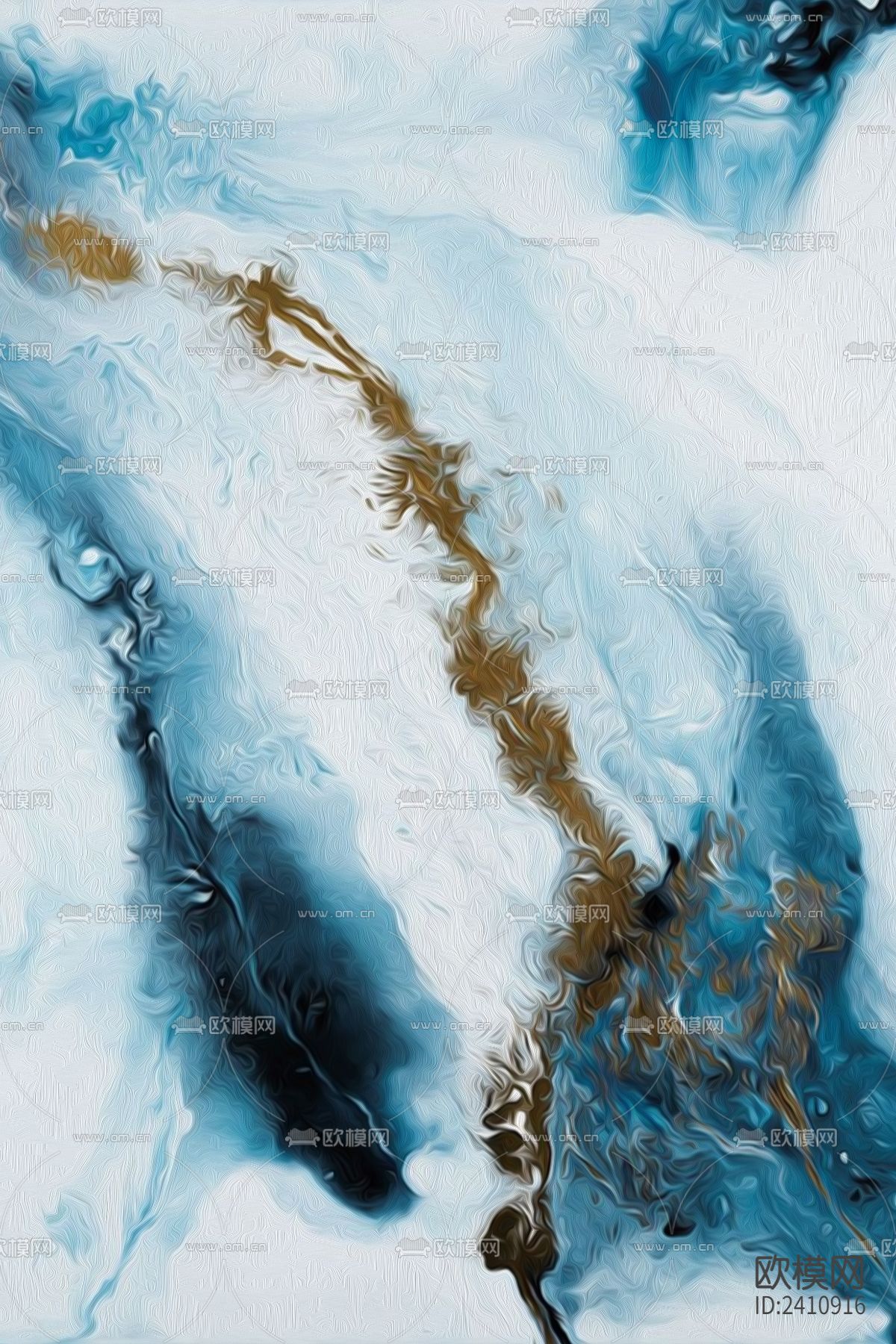 现代轻奢装饰画下载（渲染图3）
