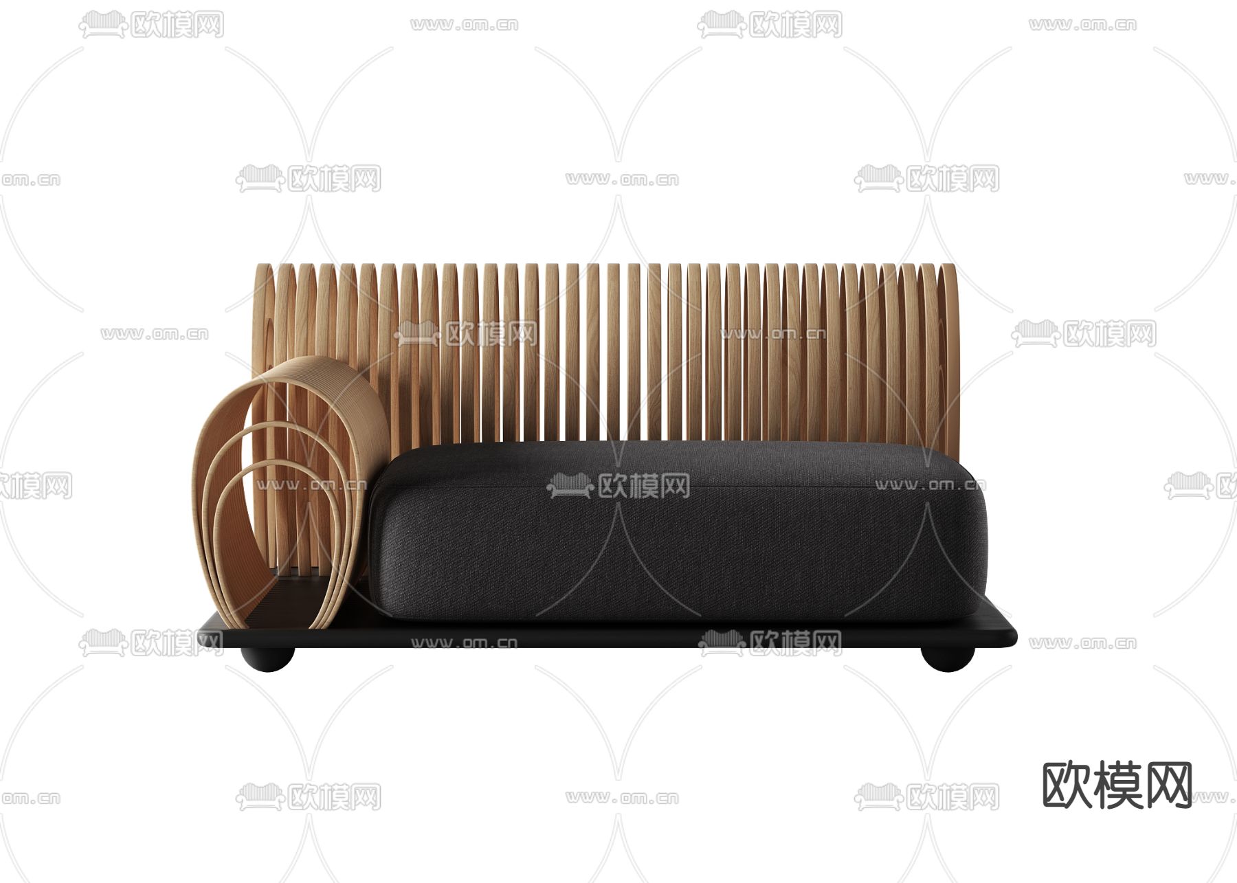 现代休闲沙发3d模型下载