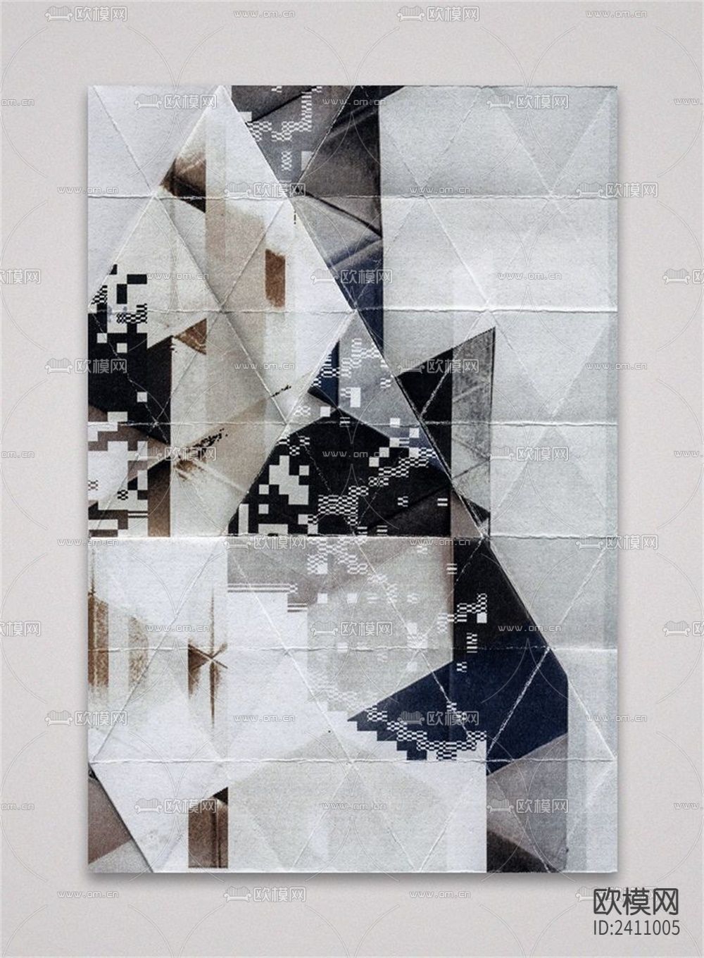 抽象装饰画贴图下载（渲染图4）