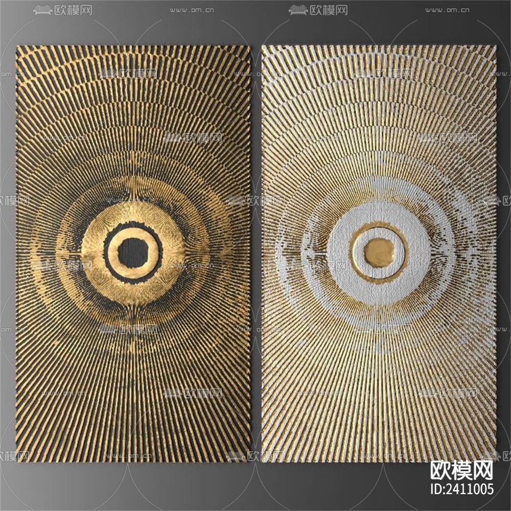 抽象装饰画贴图下载（渲染图8）