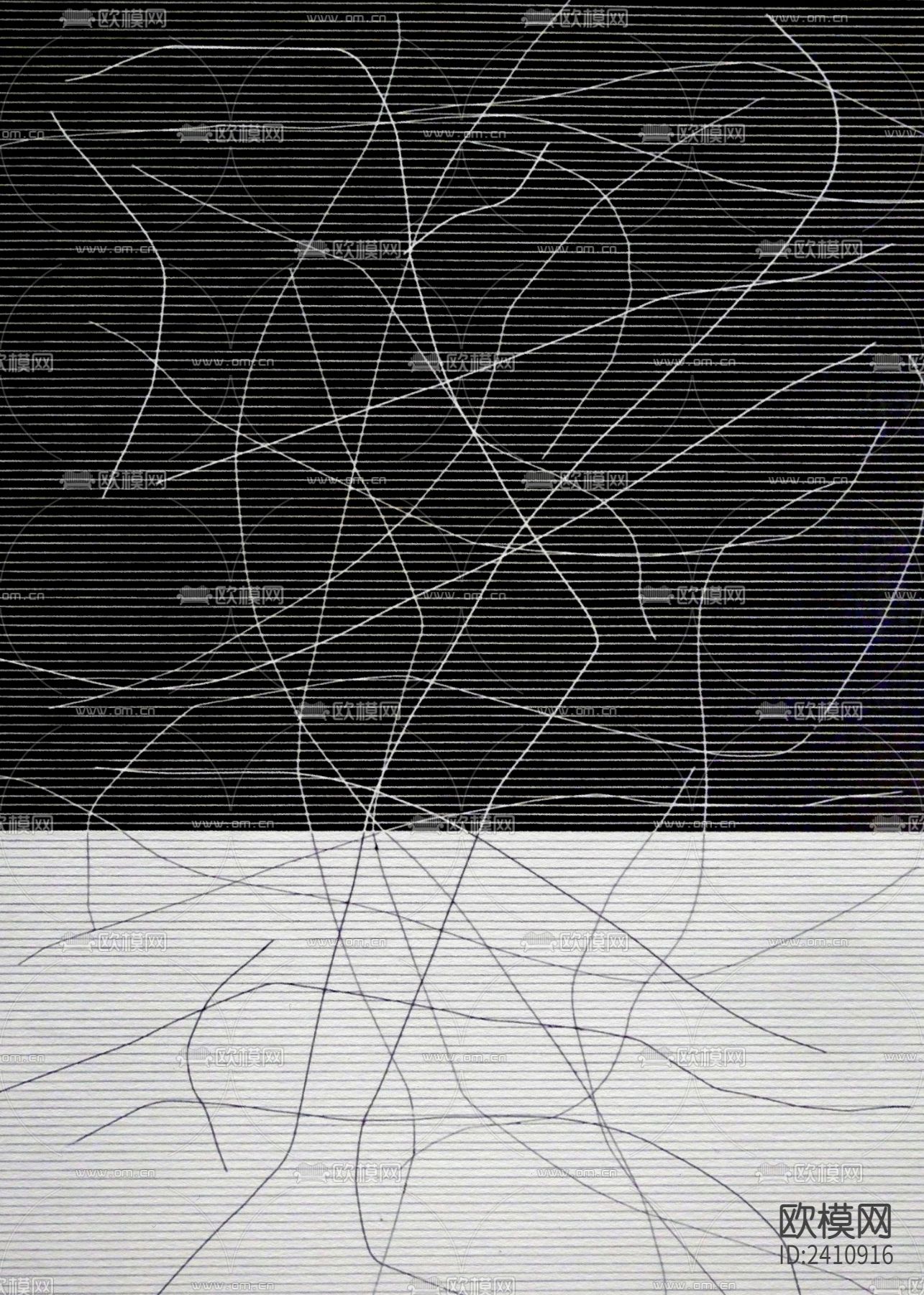 现代轻奢装饰画下载（渲染图6）