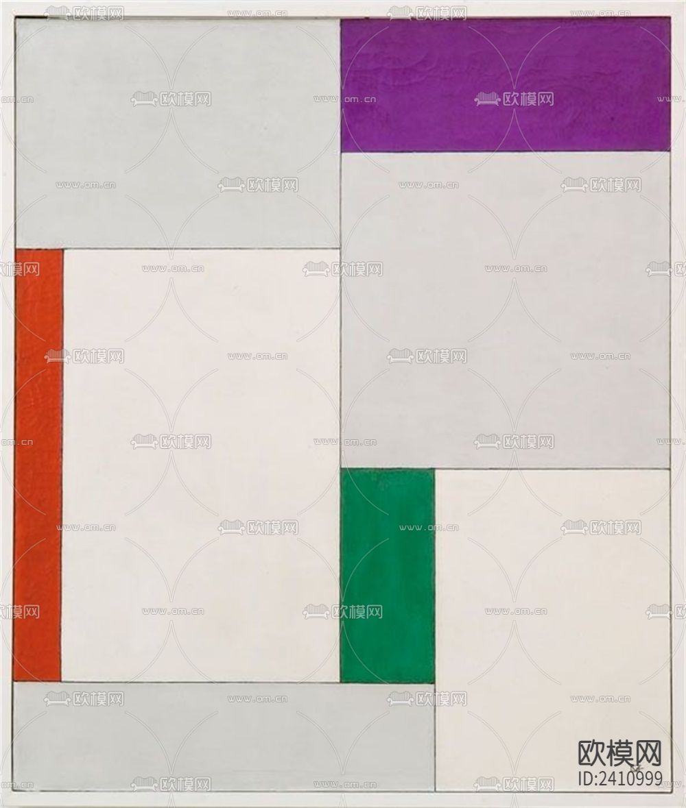 抽象装饰画贴图下载（渲染图10）