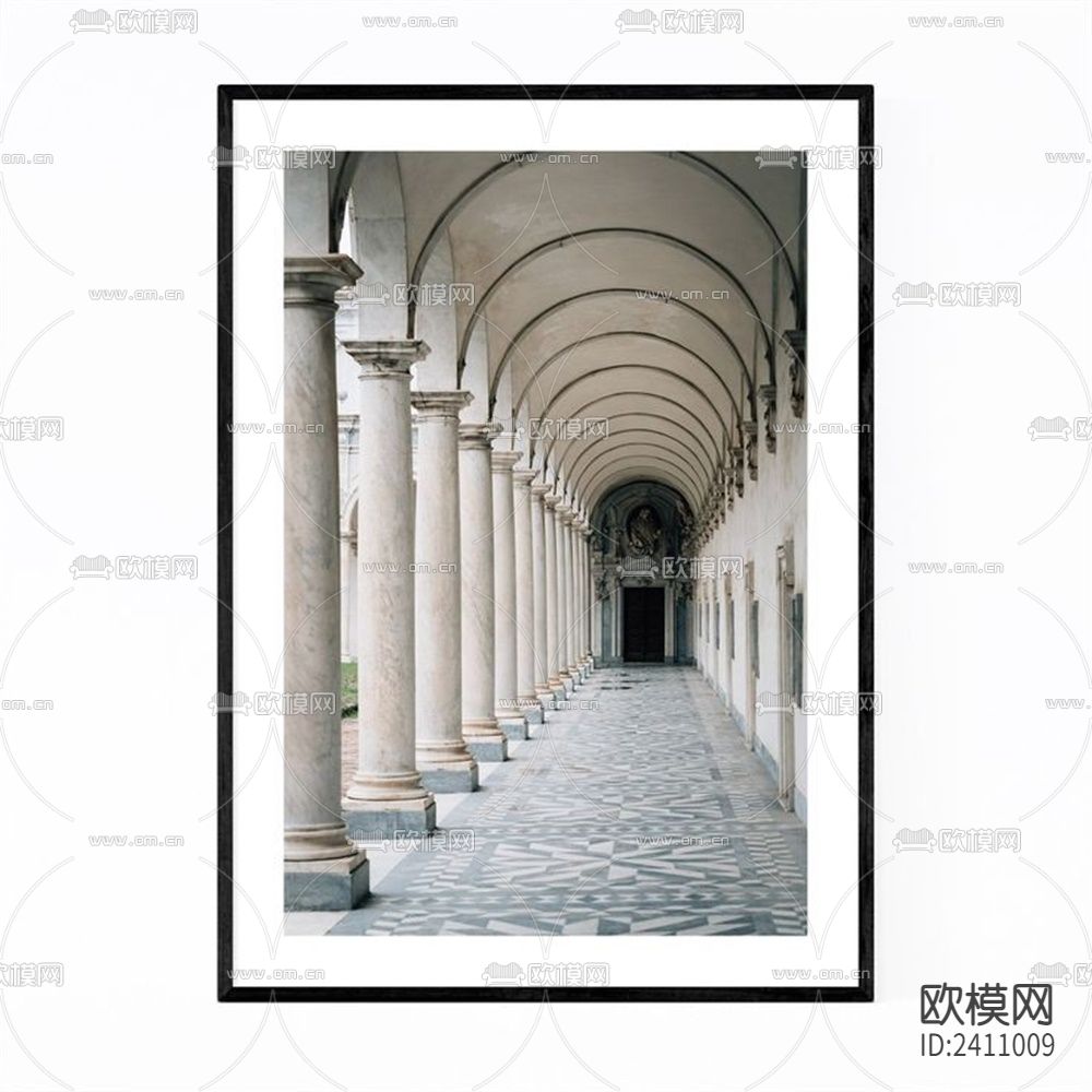 抽象装饰画贴图下载（渲染图4）